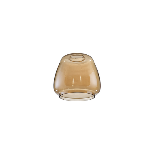 C-Lighting Budapest 160mm x 140mm Amber Plated Jar Glass Shade  - 60267