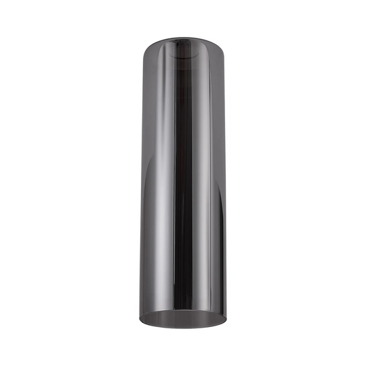 C-Lighting Budapest 120mm x 400mm Smoke Plated Cylinder Glass Shade - 61984