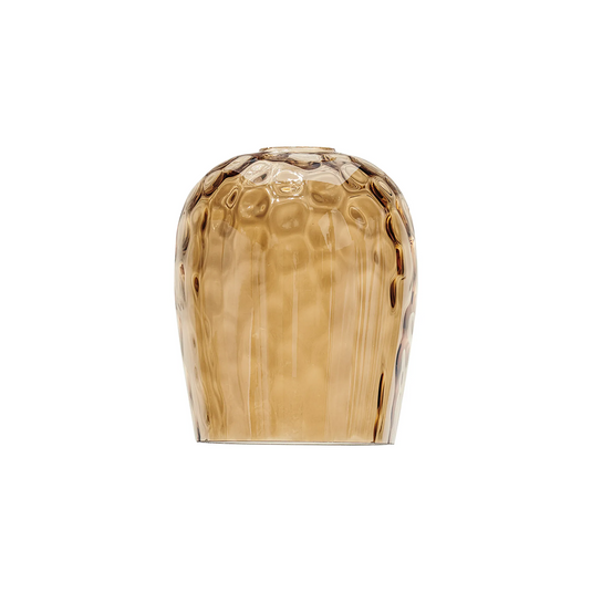 C-Lighting Budapest 150mm x 185mm Amber Plated Ripple Wine Glass Shade  -