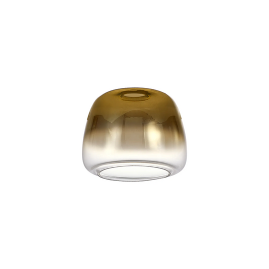 C-Lighting Chisel 2 18x14cm Trapezium Glass, Gold/Clear - 60728