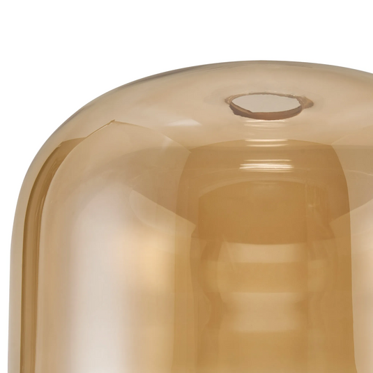 C-Lighting Budapest 300mm x 200mm Amber Plated Cloche Glass Shade  -