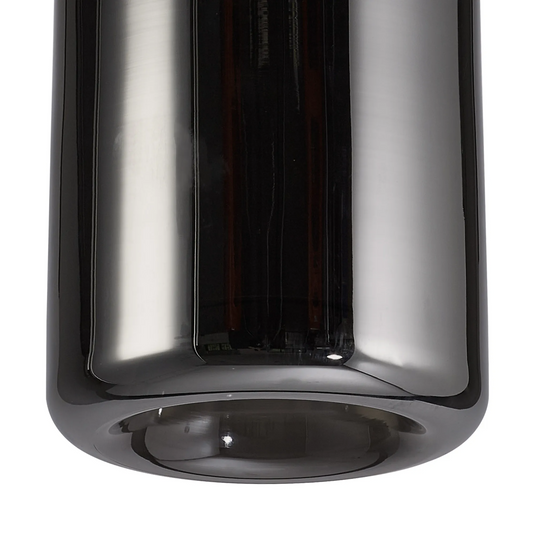 C-Lighting Budapest 180mm x 300mm Chrome Plated Cylinder Glass  Shade - 61624