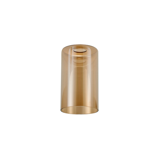C-Lighting Budapest 120mm x 200mm Amber Plated Cylinder Glass Shade - 61973