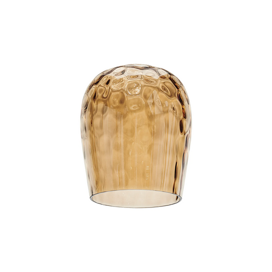 C-Lighting Budapest 150mm x 185mm Amber Plated Ripple Wine Glass Shade  -