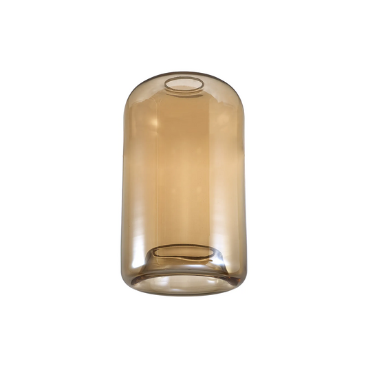 C-Lighting Budapest 180mm x 300mm Amber Plated Cylinder Glass  Shade - 61623