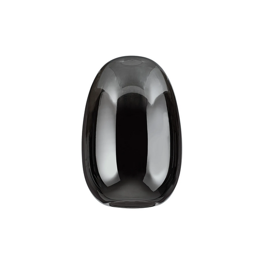 C-Lighting Budapest 200mm x 300mm Chrome Plated Slim Curved Trapezium Glass Shade - 616312