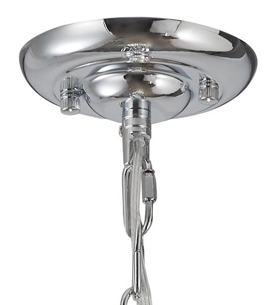 Diyas IL32838 Coniston Pendant 5 Layer, 1 Light E27, Polished Chrome/Crystal