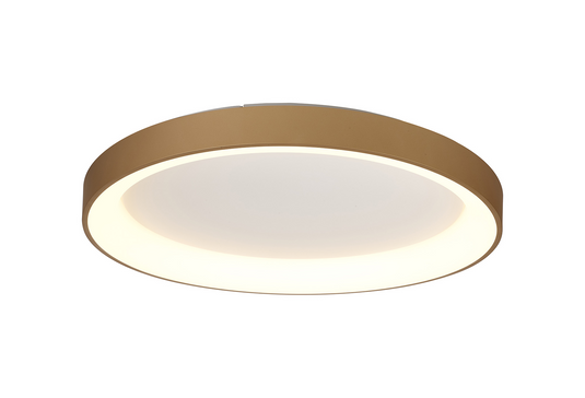 Mantra M8642 Niseko II Ring Ceiling 78cm 58W LED, 2700K-5000K Tuneable, 4700lm, Remote Control, Gold -