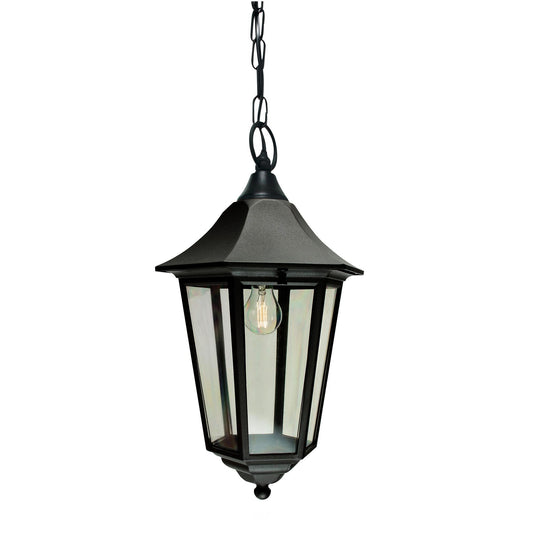 Elstead Lighting VG8-BLACK Valencia 1 Light Chain Lantern Black - 41985