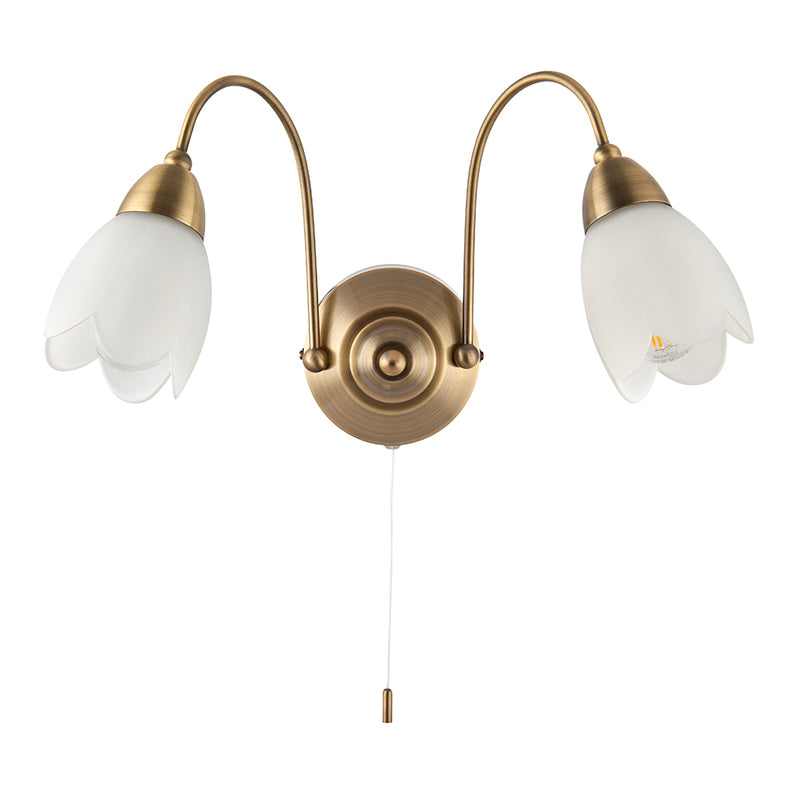 Load image into Gallery viewer, Endon Lighting 124-2 Petal 2lt Wall - 34483
