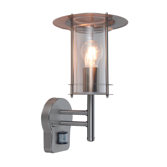 Saxby Lighting 4479782 York PIR 1lt wall IP44 60W - 31794