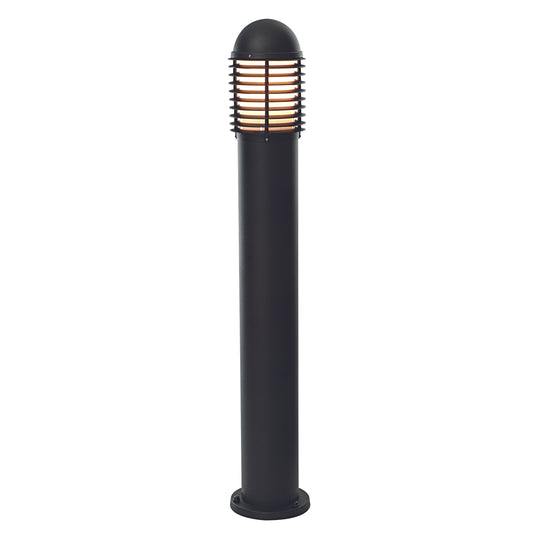 Saxby Lighting CH200E27BK Louvre bollard IP44 60W - 27089