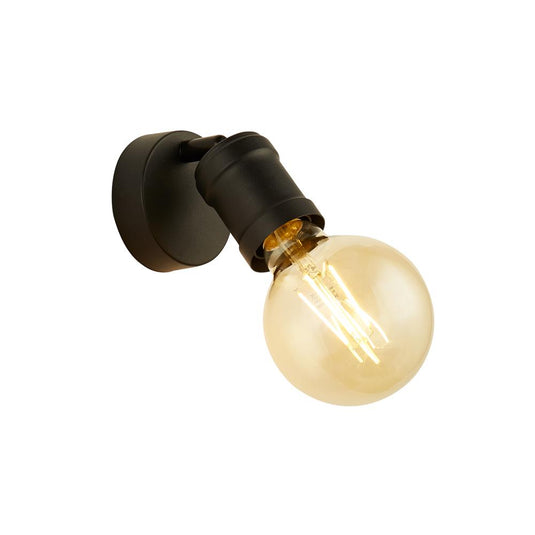 Searchlight 45201-1BK Dance 1Lt Wall Light, Sand Black - 31187