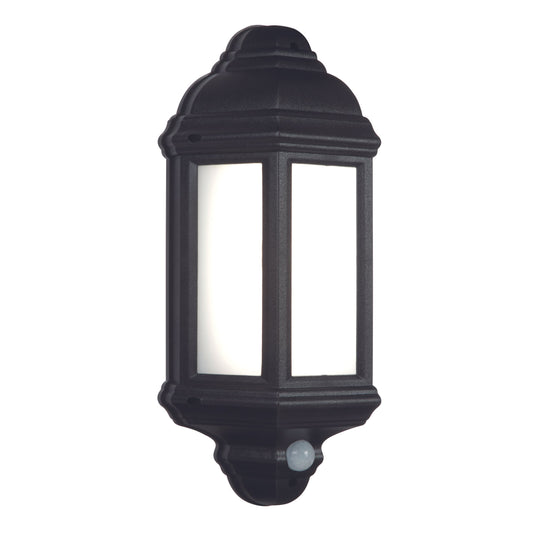 Saxby Lighting 54553 Halbury PIR 1lt wall IP44 7W - 31838