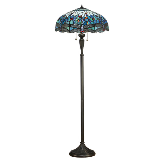 Interiors 1900 64069 Dragonfly Blue Floor Lamp