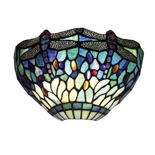 Interiors 1900 64102 Dragonfly Blue Wall Light