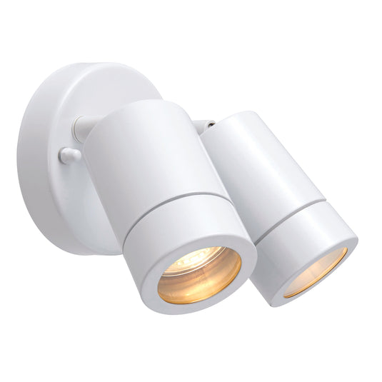 Saxby Lighting 75444 Palin 2lt spot wall IP44 7W - 26606