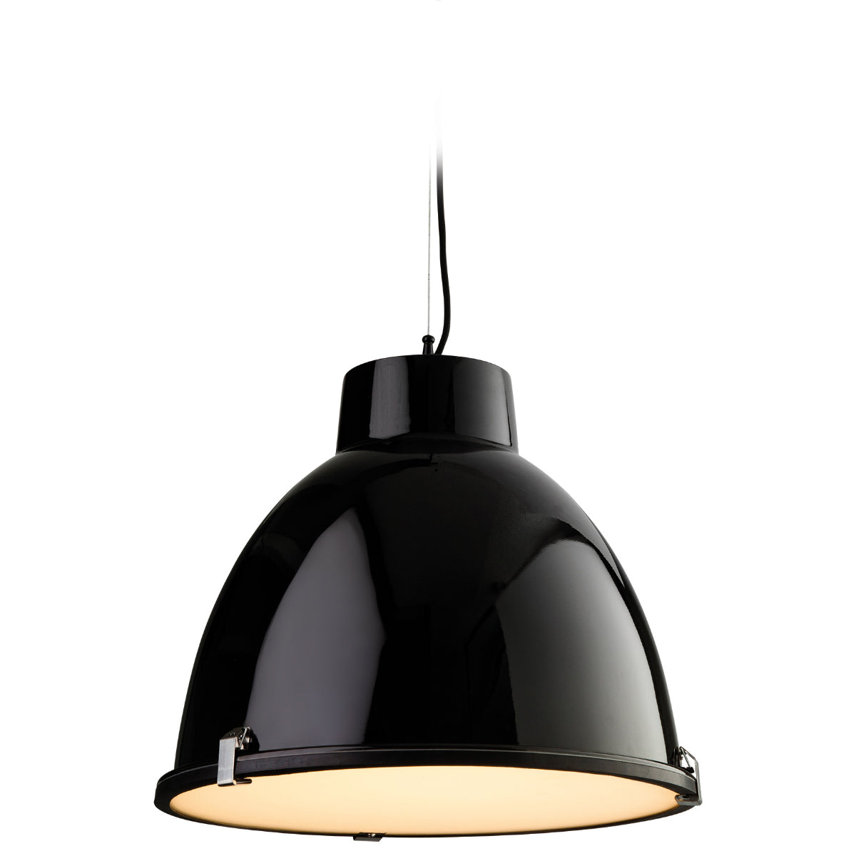 Firstlight 8621BK Manhattan 1 Light Black Pendant Ceiling Light Canterbury Lighting Ltd