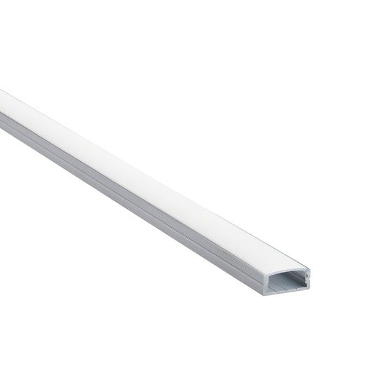 Saxby Lighting 97735 RigelSLIM Surface Wide 2m Aluminium Profile/Extrusion Sliver - 33557