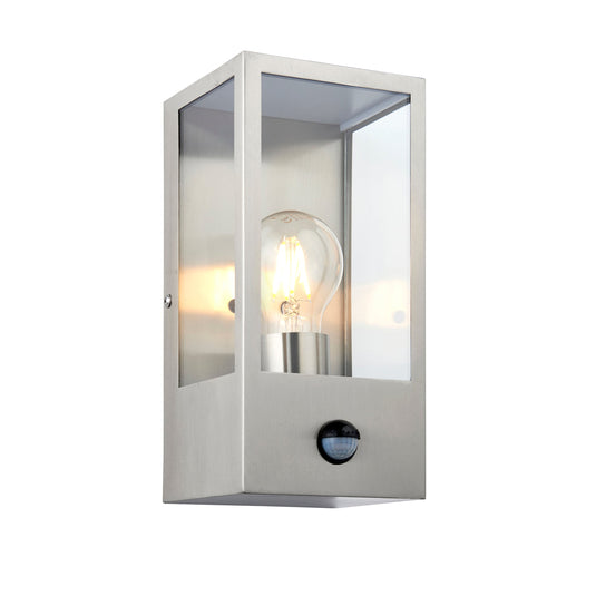 Saxby Lighting 97820 Breton PIR wall Stainless Steel IP44 28W - 33572