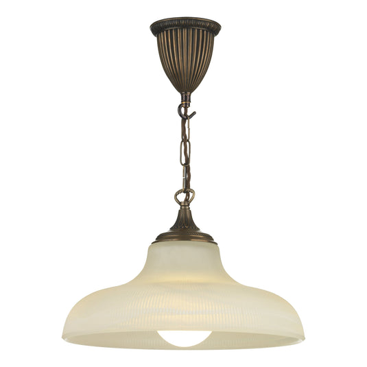 David Hunt Lighting BAD 163.00 Badger 1 Light Bronze Glass Pendant