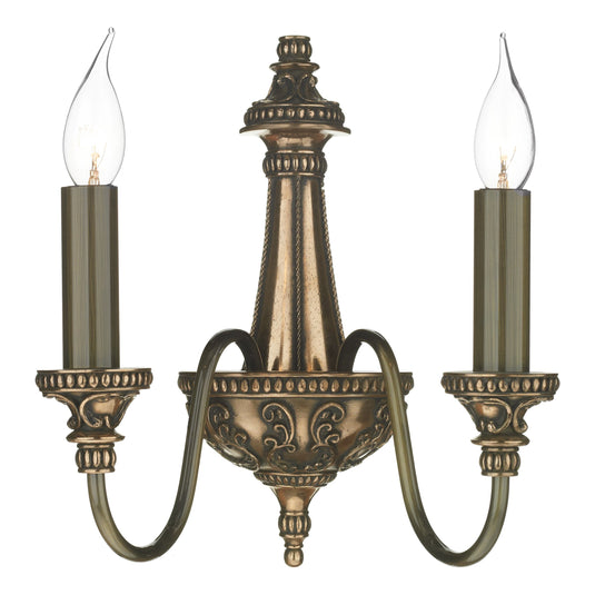 David Hunt Lighting BAI0963 Bailey 2 Light Wall Light Bronze