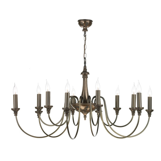 David Hunt Lighting BAI1263 Bailey 12 Light Pendant Bronze