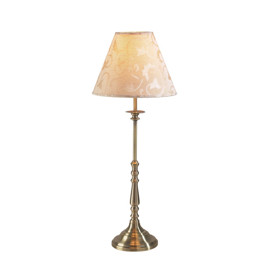 Dar Lighting BLE4175 Blenheim Table Lamp Antique Brass With Shade - 8512