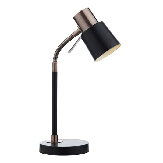 Dar Lighting BON4254 Bond Table Lamp Black/ Copper - 19557