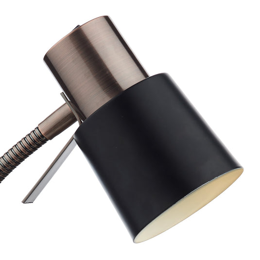 Dar Lighting BON4254 Bond Table Lamp Black/ Copper - 19557