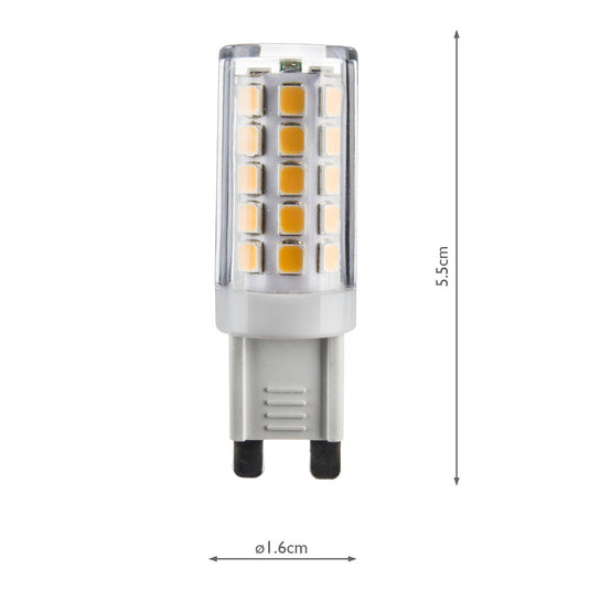 där Lighting BUL-G9-LED-3 G9 LED LAMP 3w 300LM 2700k Clear