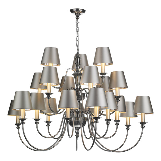 David Hunt Lighting DIC2167 Dickens 21 Light Pendant in Pewter