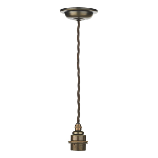 David Hunt Lighting DUX6575 Duxford 1 Light Suspension Antique Brass