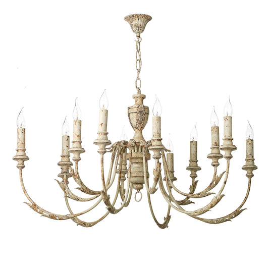 David Hunt Lighting EMI1255 Emile 12 Light Pendant Rustic French