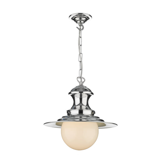 David Hunt Lighting EP0150 Station Lamp Small Pendant Chrome