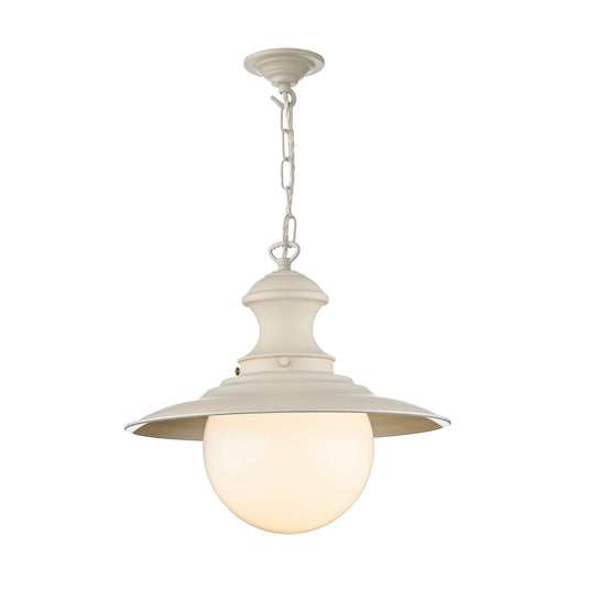 David Hunt Lighting EP33 Station Lamp Large Pendant Cream