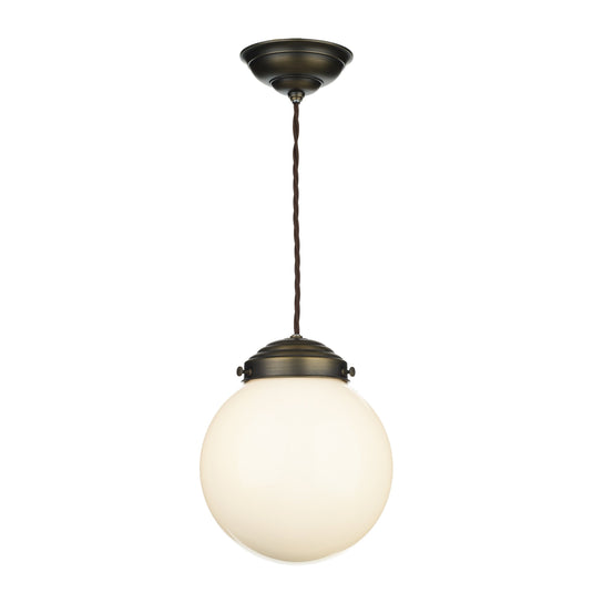 David Hunt Lighting FAI8675 FAIRFAX Small single pendant in Antique Brass with clear glass