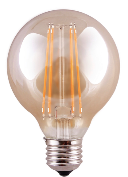 C-Lighting 24911 8w ES - E27 Dimmable Medium LED Globe 650 Lumen Tinted (2200k)