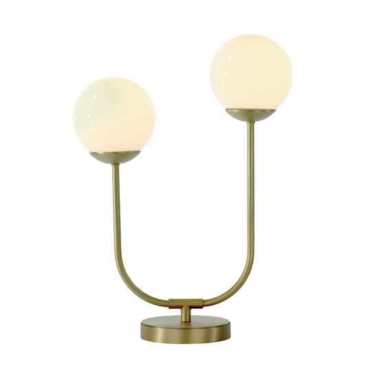 David Hunt Lighting GAV4240 GAVROCHE 2light table lamp in butter brass