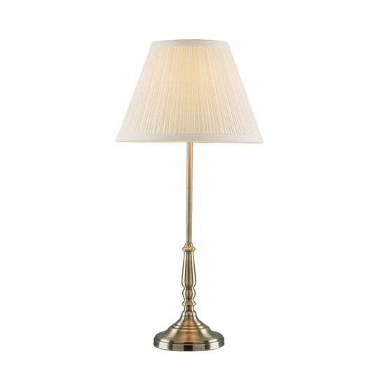 Laura Ashley LA3406958-Q Elliot Brass Lamp With White Shade