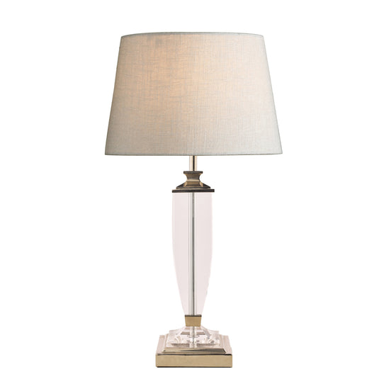 Laura Ashley LA3582661-Q Carson Polished Nickel & Crystal Table Lamp Base Large Base Only