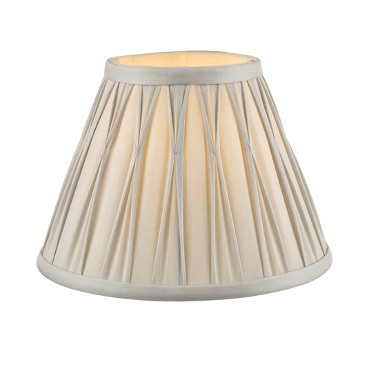 Laura Ashley LA3619641-Q Fenn Silk Shade Silver 8''