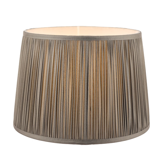 Laura Ashley LA3713804-Q Hemsley Pleated Shade Charcoal 8''