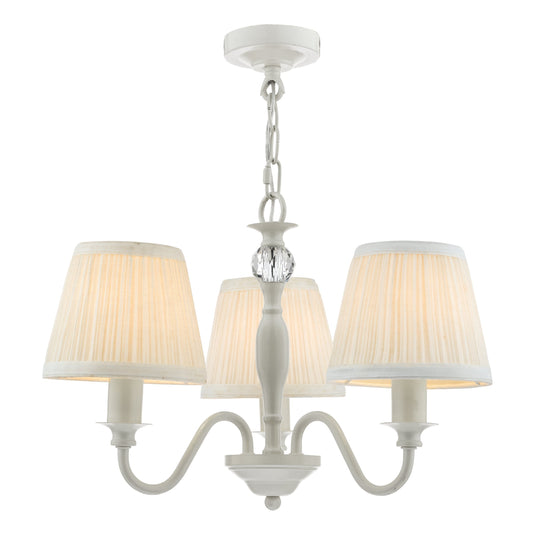 Laura Ashley LA3724941-Q Ellis 3 Light Pendant Grey with Shades