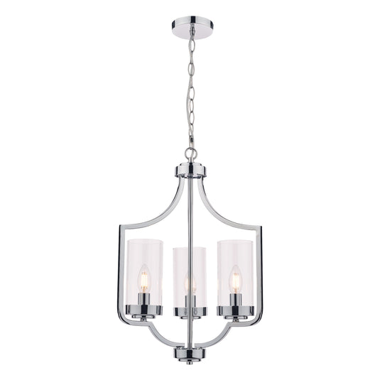 Laura Ashley LA3732582-Q Joseph Polished Chrome 3 Light Chandelier