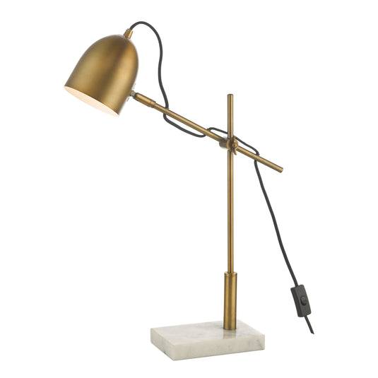 Dar Lighting MEN4263 Mendal Task Lamp Bronze & Marble - 35239