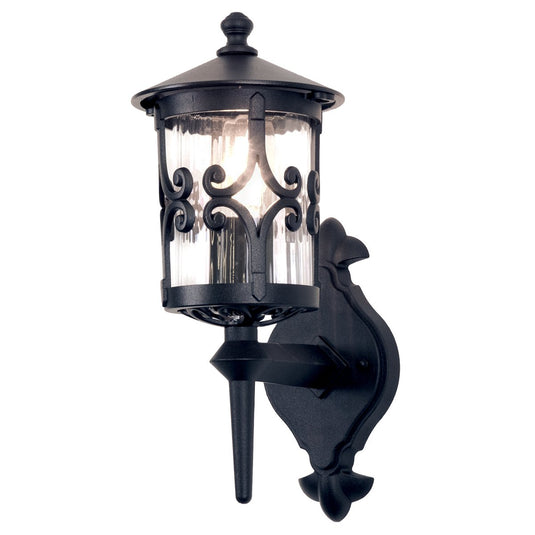 Elstead Lighting BL10-BLACK Hereford 1 Light Wall Lantern