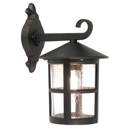 Elstead Lighting BL21-G-BLACK Hereford 1 Light Grande Wall Down Lantern