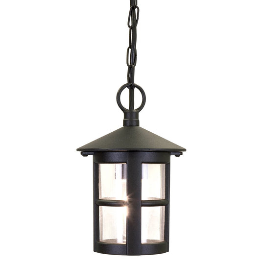 Elstead Lighting BL21B-BLACK Hereford 1 Light Porch Chain Lantern