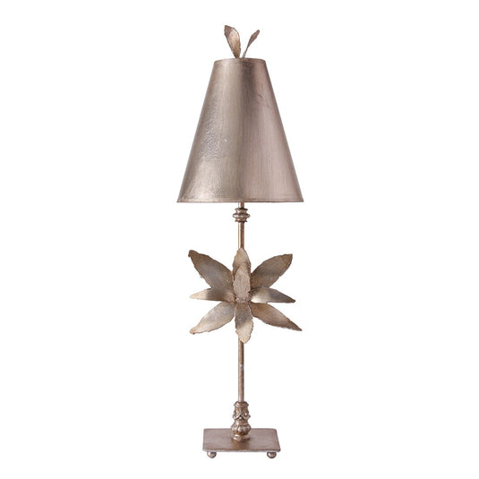 Flambeau FB-AZALEA-TL-SV Azalea 1 Light Table Lamp - Silver Leaf
